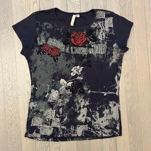 Graphic Tee Italian Y2K Grunge T Shirt